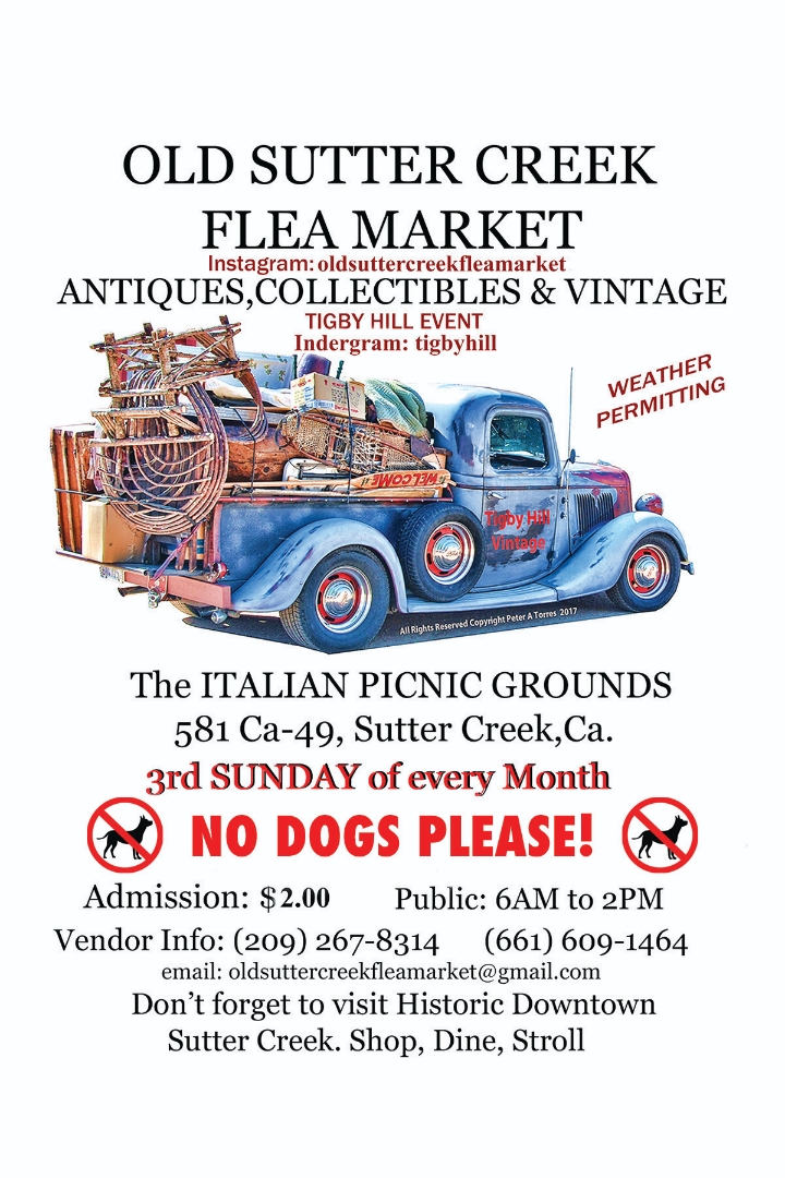 Old Sutter Creek Flea Market poster